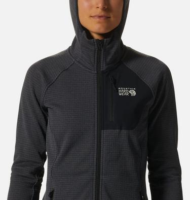 Women's Polartec® Power Grid Full Zip Hoody, Color: Blue Slate Heather, image 8