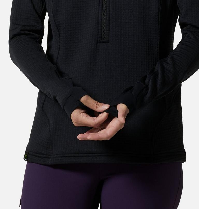 Women's Polartec® Power Grid Half Zip Jacket, Color: Black, image 4