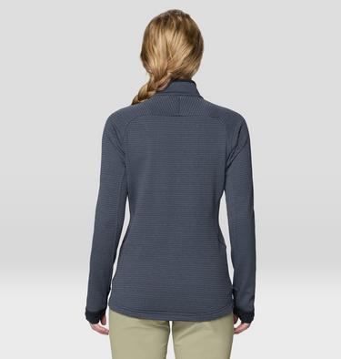 Women's Polartec® Power Grid Half Zip Jacket, Color: Blue Slate Heather, image 2