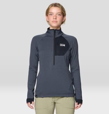 Women's Polartec® Power Grid Half Zip Jacket, Color: Blue Slate Heather, image 1