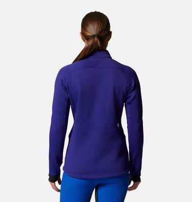Women's Polartec® Power Grid Half Zip Jacket, Color: Klein Blue Heather, image 6