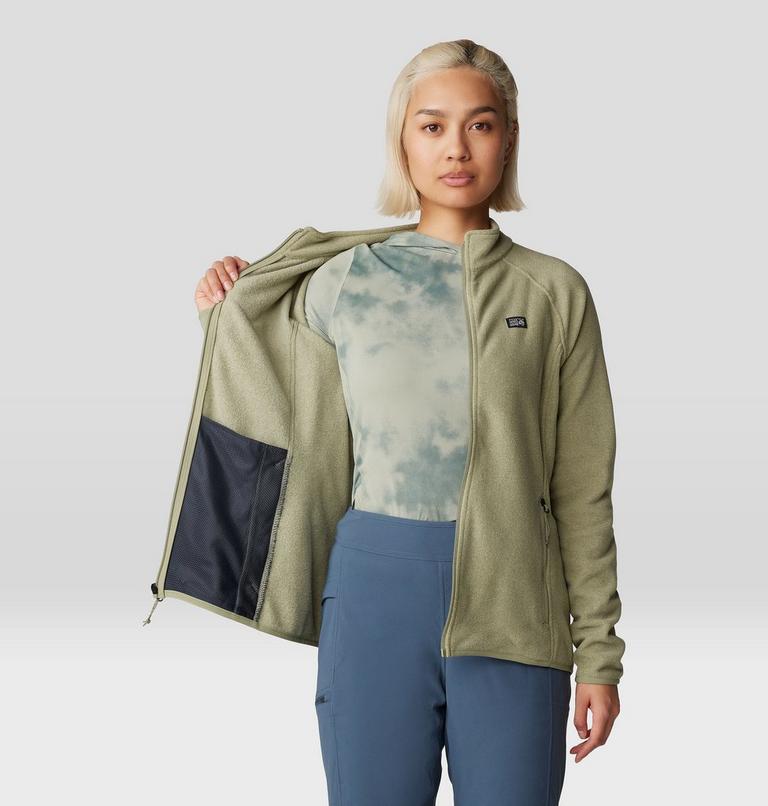 Women's Microchill Full Zip Jacket, Color: Mantis Green Heather, image 5