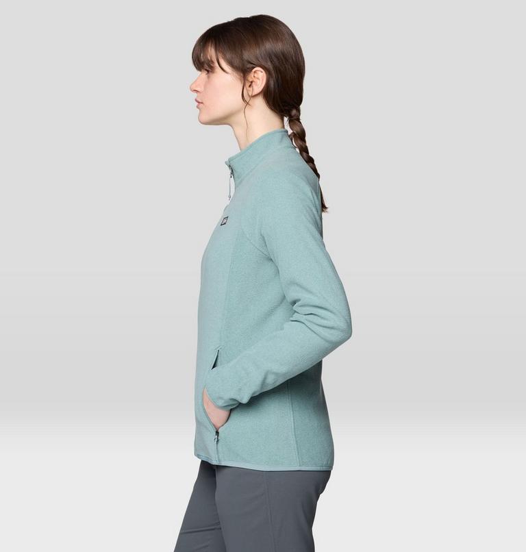 Women's Microchill Full Zip Jacket, Color: Blue Sage Heather, image 3