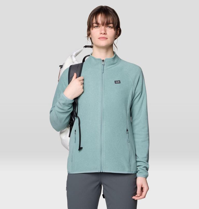 Women's Microchill Full Zip Jacket, Color: Blue Sage Heather, image 4