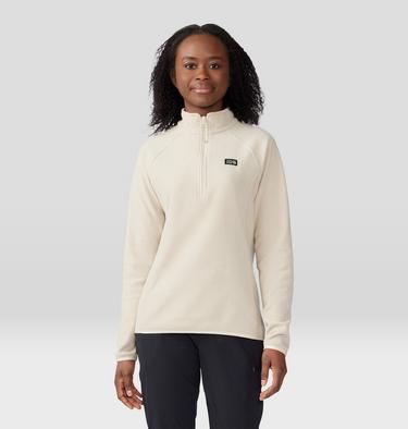 Women's Microchill 1/4 Zip Pullover, Color: Wild Oyster Heather, image 1