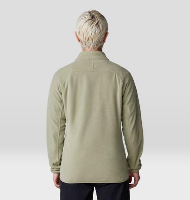 Women's Microchill 1/4 Zip Pullover, Color: Mantis Green Heather, image 2
