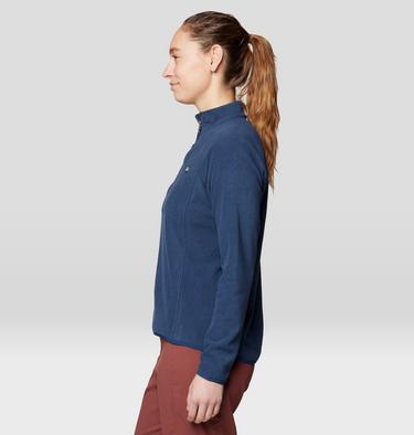 Women's Microchill 1/4 Zip Pullover, Color: Outer Dark Heather, image 3