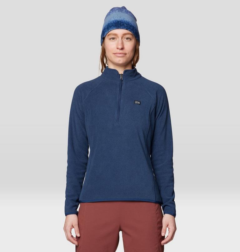 Women's Microchill 1/4 Zip Pullover, Color: Outer Dark Heather, image 1