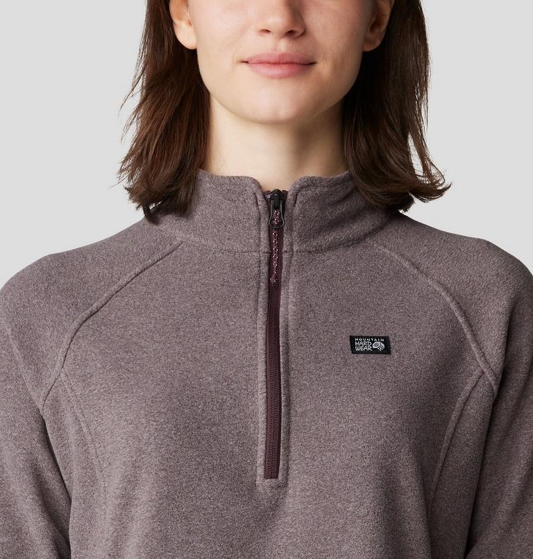 Women's Microchill 1/4 Zip Pullover, Color: Blackberry Heather, image 4