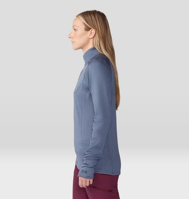 Women's Glacial Trail Half Zip, Color: Blue Slate, image 3