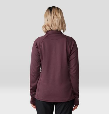 Women's Glacial Trail Half Zip, Color: Blackberry, image 6