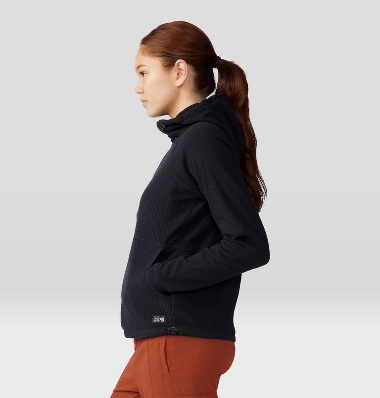 Women's Summit Grid Half Zip Hoody, Color: Black, image 3