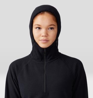 Women's Summit Grid Half Zip Hoody, Color: Black, image 20