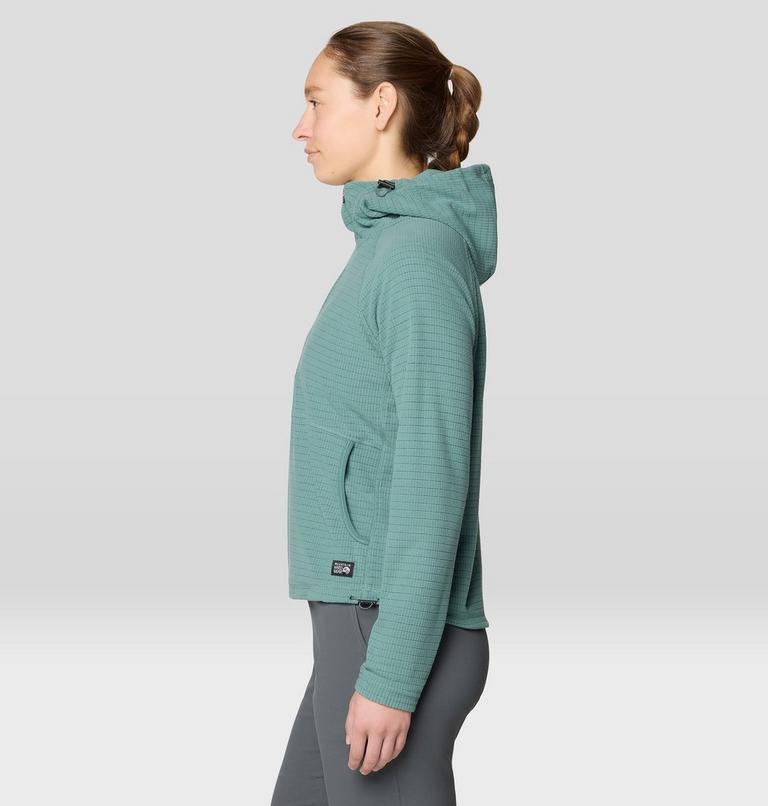 Women's Summit Grid Half Zip Hoody, Color: Blue Pine, image 3