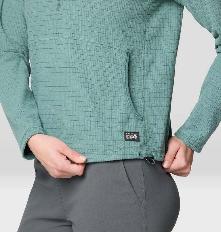Women's Summit Grid Half Zip Hoody, Color: Blue Pine, image 5