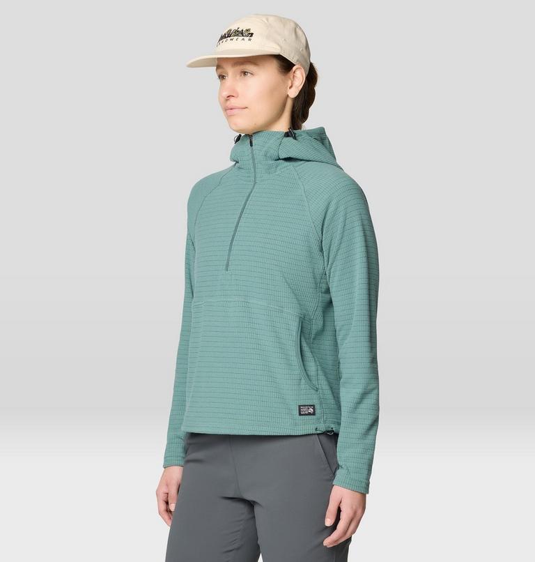 Women's Summit Grid Half Zip Hoody, Color: Blue Pine, image 6
