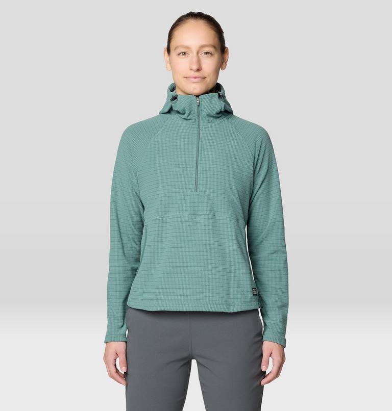 Women's Summit Grid Half Zip Hoody, Color: Blue Pine, image 1