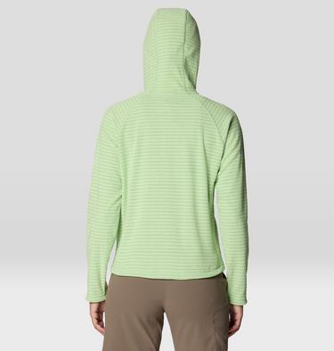 Women's Summit Grid Half Zip Hoody, Color: Frozen In Lime, image 4