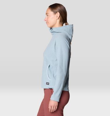 Women's Summit Grid Half Zip Hoody, Color: Ice Shadow, image 7