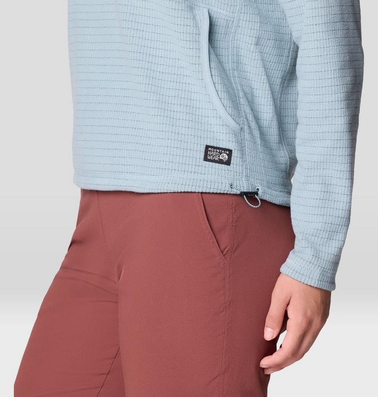 Women's Summit Grid Half Zip Hoody, Color: Ice Shadow, image 6