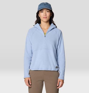 Women's Summit Grid Half Zip Hoody, Color: Beach Breeze, image 5