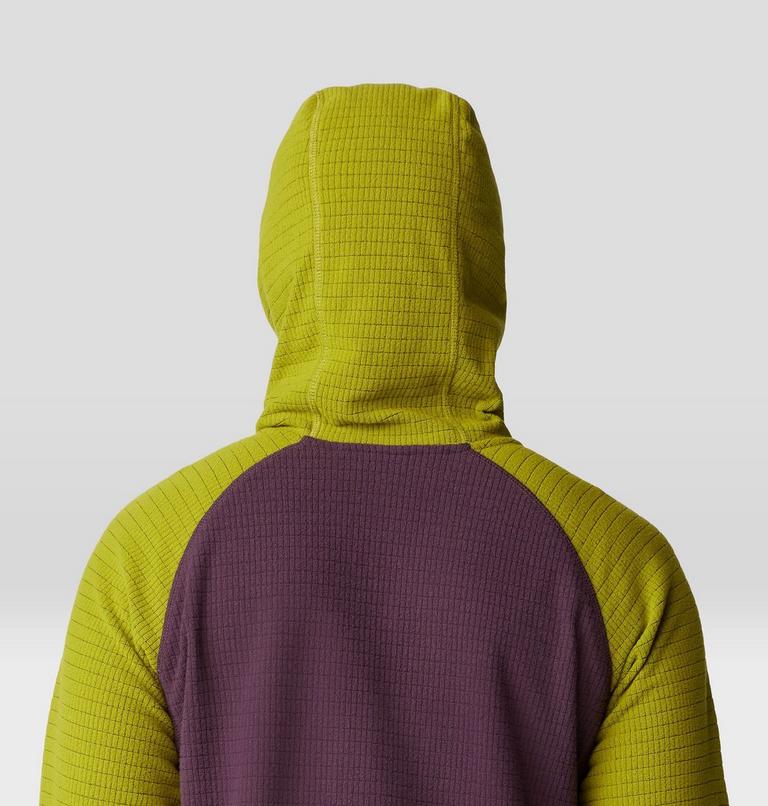 Women's Summit Grid Half Zip Hoody, Color: Blackberry, Python Green, image 5
