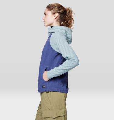 Women's Summit Grid Half Zip Hoody, Color: Lapis Dusk, Ice Shadow, image 11