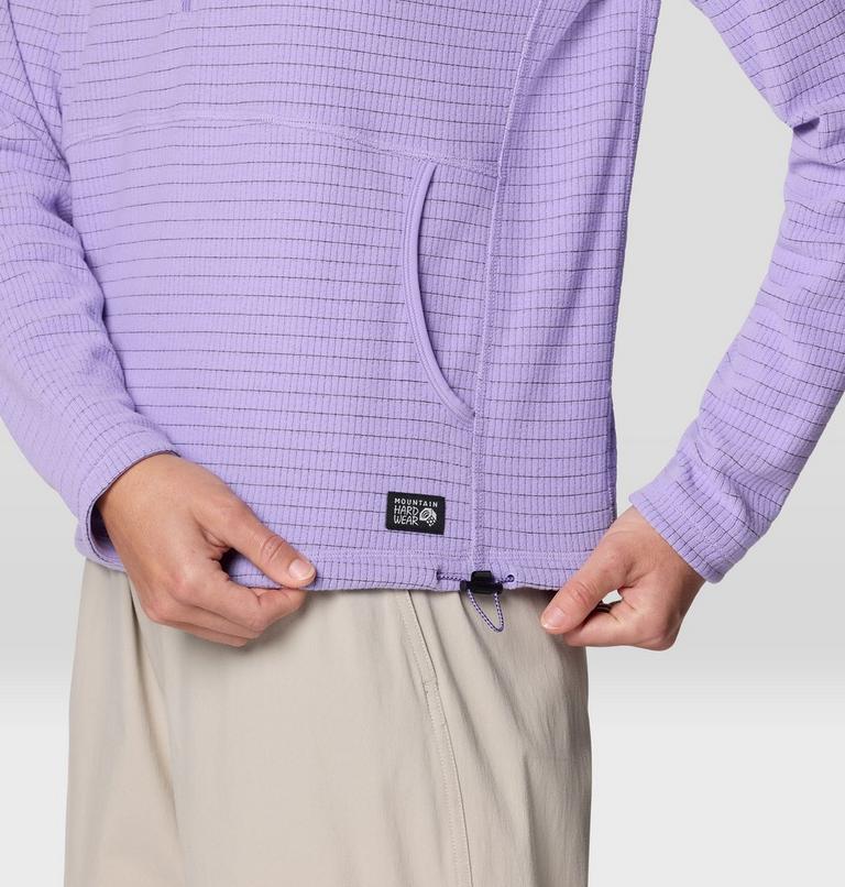 Women's Summit Grid Half Zip Hoody, Color: Harbor Violet, image 5