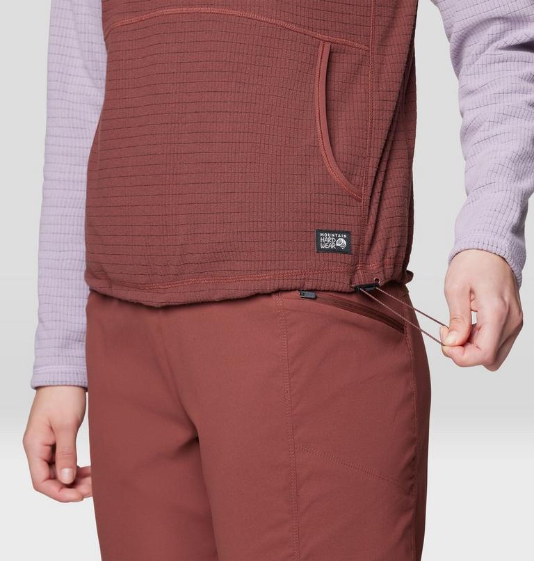 Women's Summit Grid Half Zip Hoody, Color: Bourbon Brown, Atmospheric, image 5