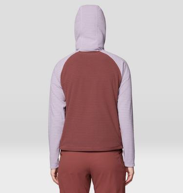 Women's Summit Grid Half Zip Hoody, Color: Bourbon Brown, Atmospheric, image 14