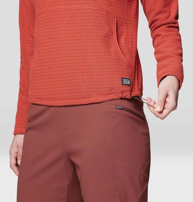 Women's Summit Grid Half Zip Hoody, Color: Mars Red, image 5