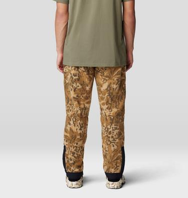 Men's HiCamp Fleece Jogger, Color: Corozo Nut Forests Floor Print, image 4