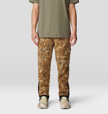 Men's HiCamp Fleece Jogger, Color: Corozo Nut Forests Floor Print, image 1