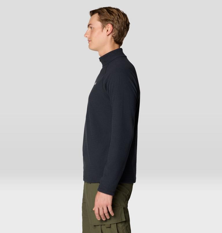 Men's Summit Grid Half Zip, Color: Black, image 3