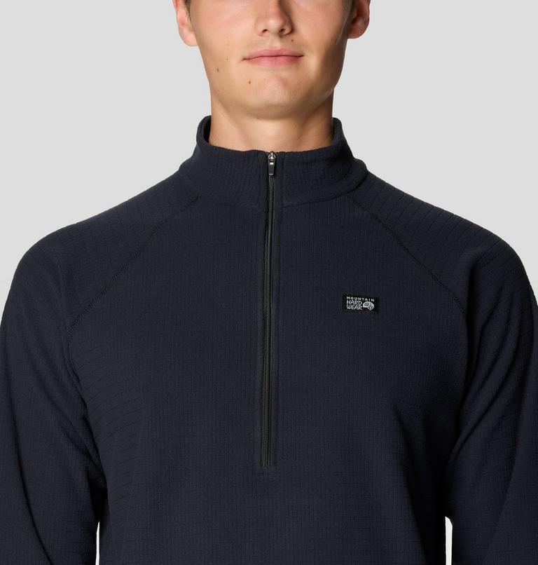 Men's Summit Grid Half Zip, Color: Black, image 4