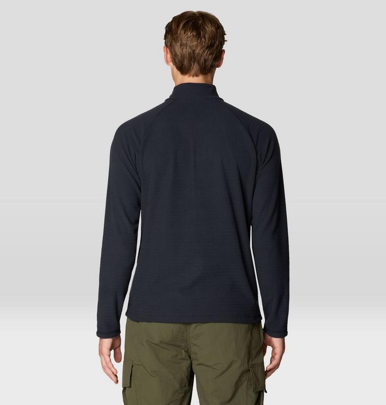Men's Summit Grid Half Zip, Color: Black, image 2