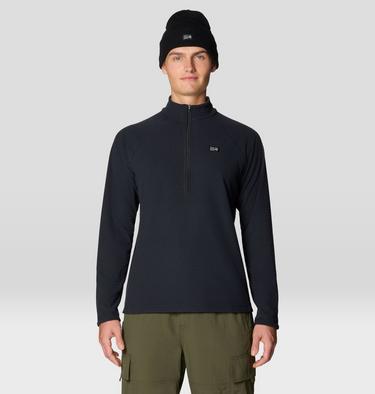 Men's Summit Grid Half Zip, Color: Black, image 9