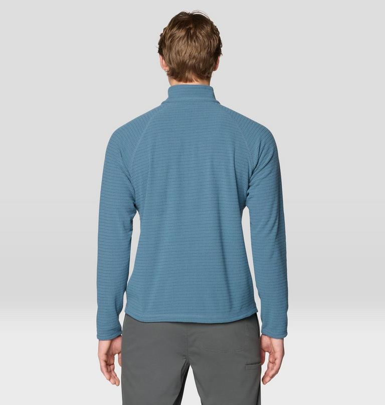 Men's Summit Grid Half Zip, Color: Adriatic Blue, image 3