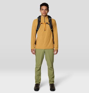 Men's Summit Grid Half Zip, Color: Sundown Gold, image 2
