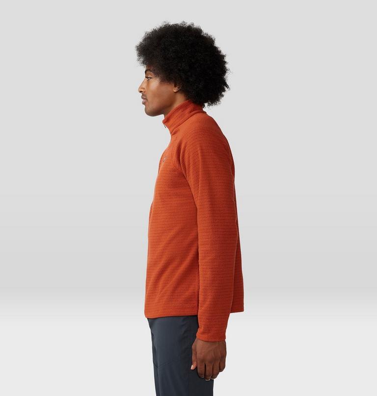 Men's Summit Grid Half Zip, Color: Dark Copper, image 3