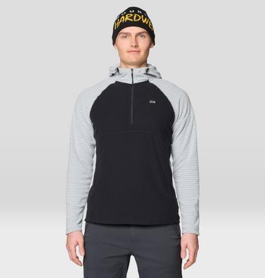 Men's Summit Grid Hoody, Color: Black, Glacial, image 21