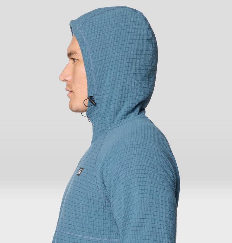 Men's Summit Grid Hoody, Color: Adriatic Blue, image 7
