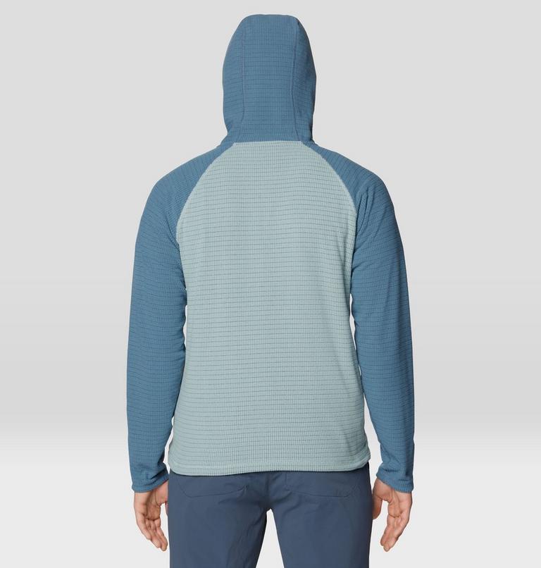 Men's Summit Grid Hoody, Color: Ice Shadow, Adriatic Blue, image 3