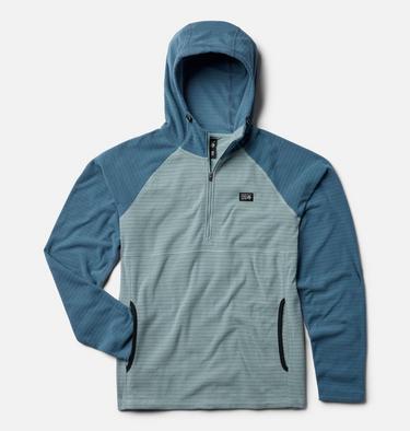Men's Summit Grid Hoody, Color: Ice Shadow, Adriatic Blue, image 2