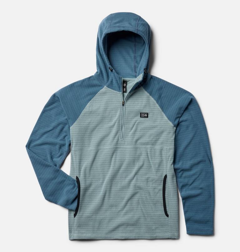 Men's Summit Grid Hoody, Color: Ice Shadow, Adriatic Blue, image 2