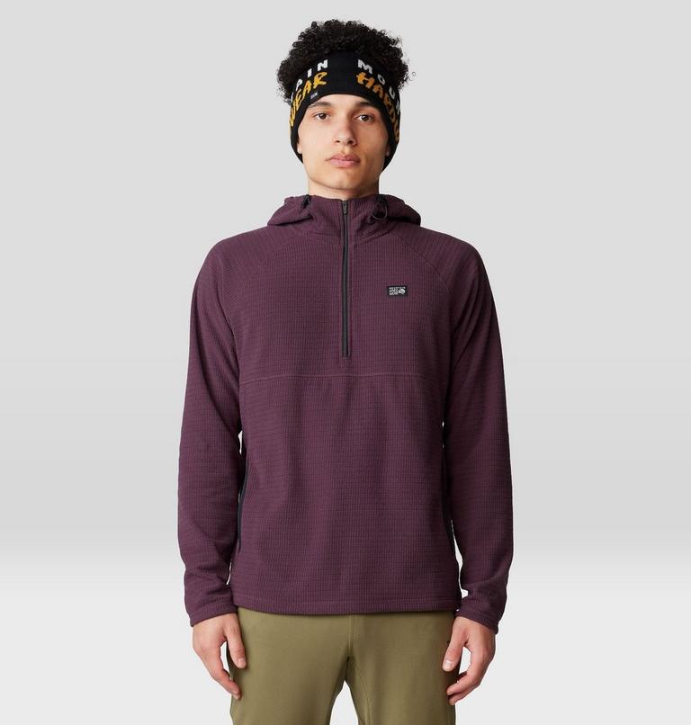 Men's Summit Grid Hoody, Color: Blackberry, image 6