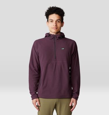 Men's Summit Grid Hoody, Color: Blackberry, image 9