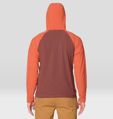 Men's Summit Grid Hoody, Color: Bourbon Brown, Aspect, image 11