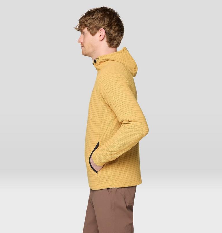 Men's Summit Grid Hoody, Color: Sundown Gold, image 3