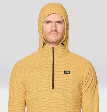 Men's Summit Grid Hoody, Color: Sundown Gold, image 8